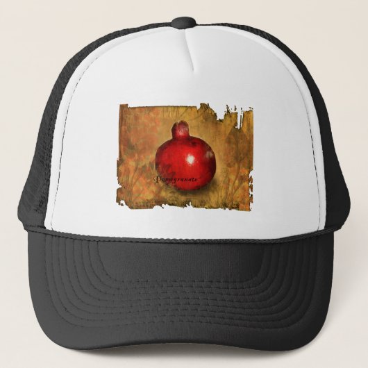 Pomegranaat Trucker Pet (Voorkant)