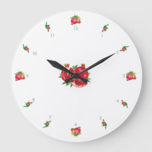 Pomegranaat V1 wandklok