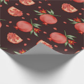 Pomegranaat Verpakkingspapier Cadeaupapier (Hoek)