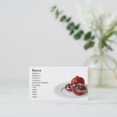 Pomegranaat Visitekaartje (Staand voorkant)