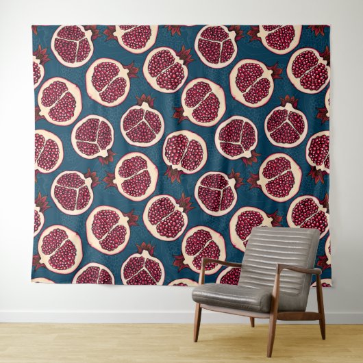 Pomegranaat Wandkleed (In Situ (horizontaal))