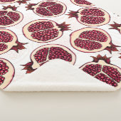 Pomegranaatplakken op wit sherpa deken (3/4)