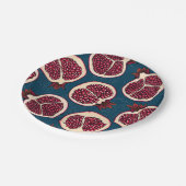 Pomegranaatplakken Papieren Bordje (Gekanteld)