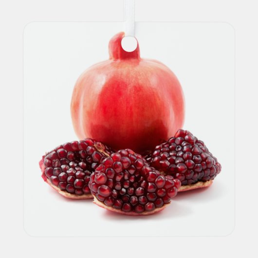 Pomegranade Metalen Ornament (Achterkant)
