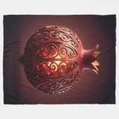 Pomegranate´10 Fleece Deken (Voorkant (Horizontaal))