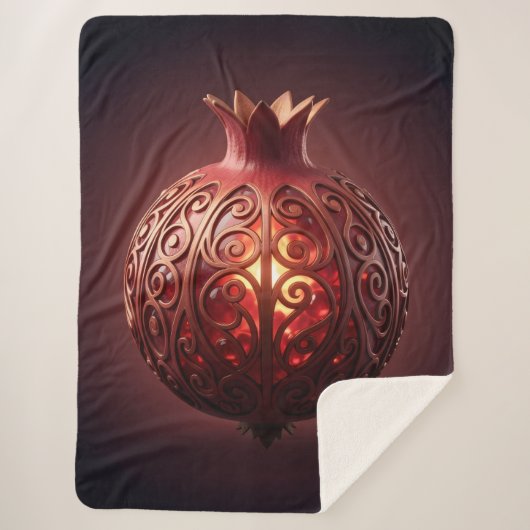 Pomegranate´10 Sherpa Deken (Voorkant)