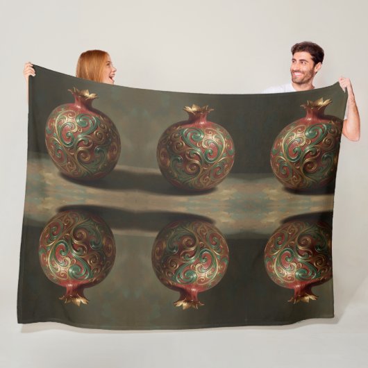 Pomegranate´11 Fleece Deken (In situ)