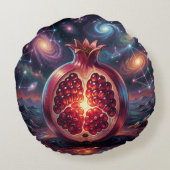 Pomegranate´2 Rond Kussen (Achterkant)