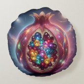 Pomegranate´4 Rond Kussen (Achterkant)