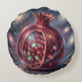 Pomegranate´8 Rond Kussen (Achterkant)