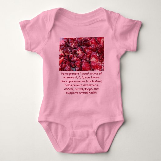 Pomegranate baby onsie romper (Voorkant)