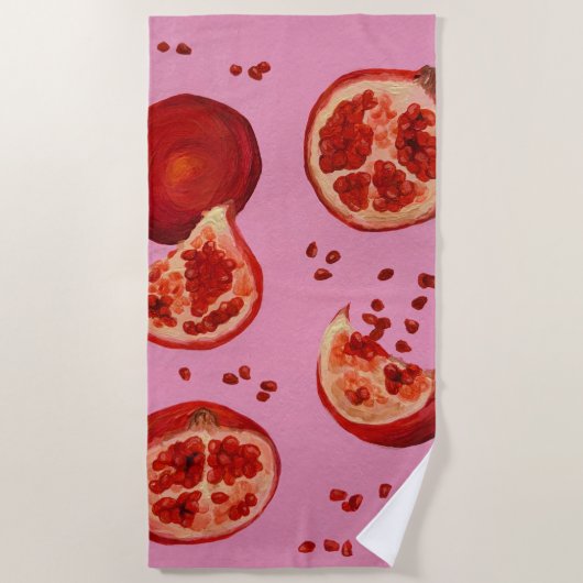 Pomegranate Beach Towel Strandlaken (Voorkant)