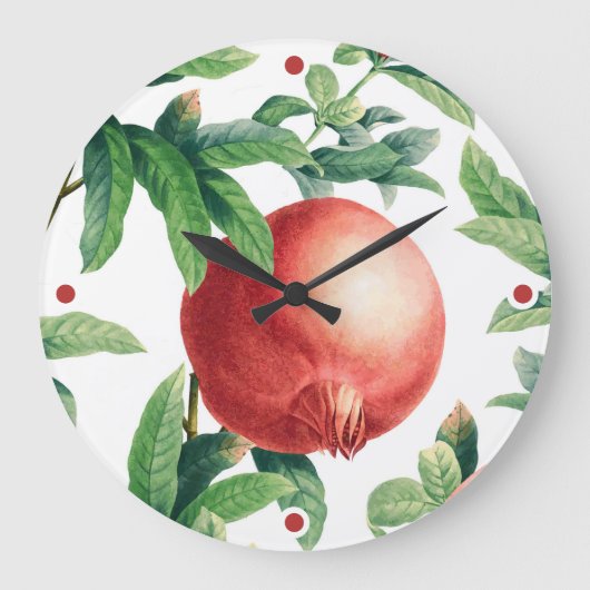 Pomegranate Branch Grote Klok (Voorkant)