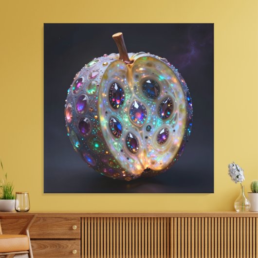 Pomegranate canvas afdruk (Insitu (Woonkamer))