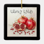 Pomegranate Ceramic Ornament (Achterkant)