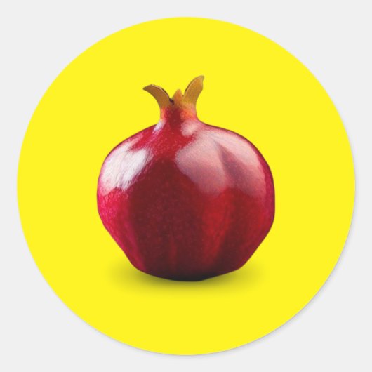 Pomegranate Classic Round Sticker (Voorkant)