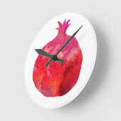 Pomegranate  clock ronde klok (Hoek)