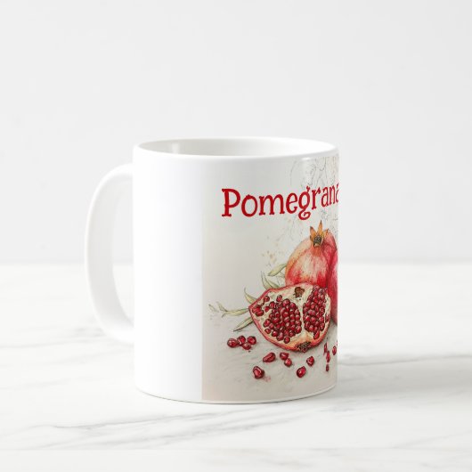 Pomegranate Coffee Mug Koffiemok (Voorkant links)