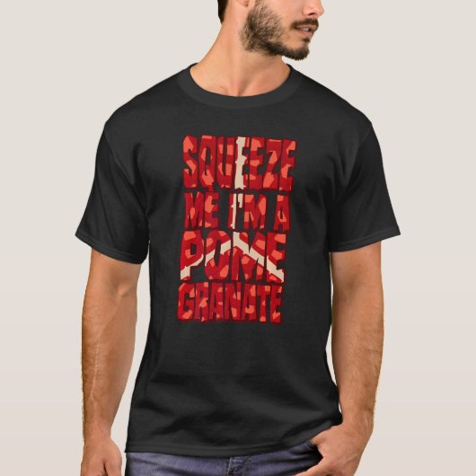 Pomegranate Costume Halloween Fruit Slice Squeeze T-shirt (Voorkant)