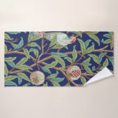 Pomegranate en Little Bird, William Morris Badhanddoek (Badhanddoek)