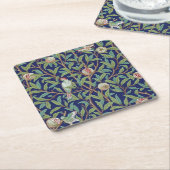 Pomegranate en Little Bird, William Morris Kartonnen Onderzetters (Schuin)