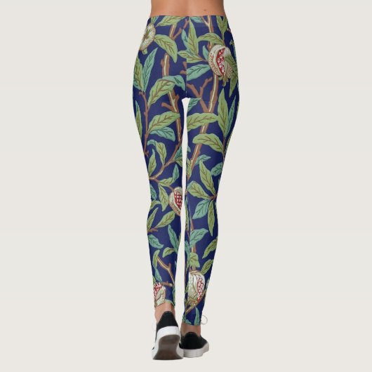 Pomegranate en Little Bird, William Morris Leggings (Achterkant)