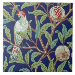Pomegranate en Little Bird, William Morris Tegeltje