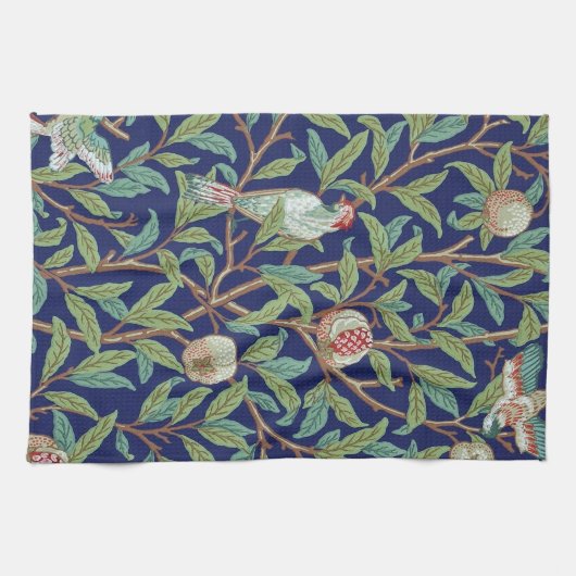 Pomegranate en Little Bird, William Morris Theedoek (Horizontaal)