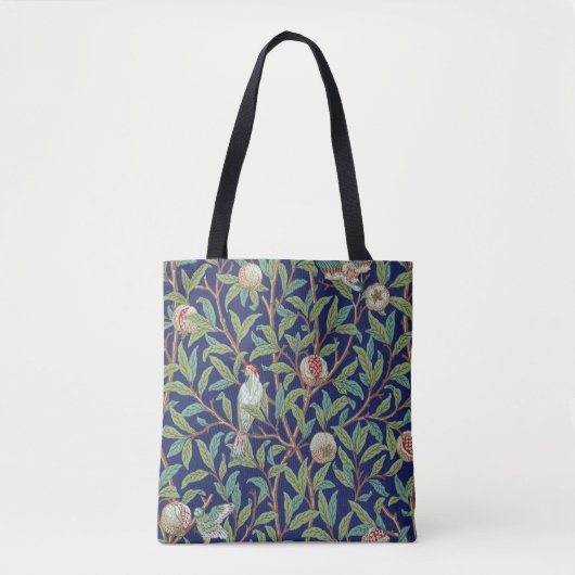 Pomegranate en Little Bird, William Morris Tote Bag (Voorkant)