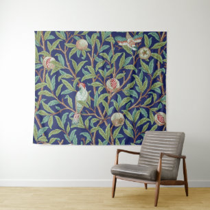 Pomegranate en Little Bird, William Morris Wandkleed