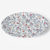 Pomegranate Florals Rosh Hashanah Papieren Bordje (Gekanteld)