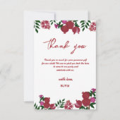 Pomegranate Fresh Fruite Birthday Dank u wel Bedankkaart (Voorkant)