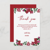 Pomegranate Fresh Fruite Birthday Dank u wel Bedankkaart (Voorkant / Achterkant)