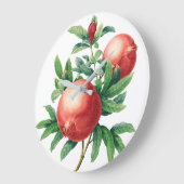 Pomegranate Fruit Branch Grote Klok (Hoek)