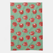 Pomegranate Fruit Vector Seamless Pattern Theedoek (Verticaal)