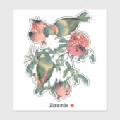 Pomegranate Fruits & Lovevogels Sticker (Vel)