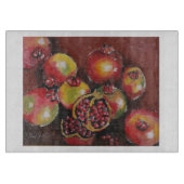 Pomegranate Glass Cutting Board Snijplank (Voorkant)