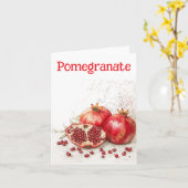 Pomegranate Greeting Card Kaart (Gele Bloem)