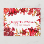 Pomegranate Happy Tu B'shvat Feestdagenkaart (Voorkant)
