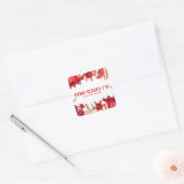 Pomegranate Holiday Happy Tu B'shvat Vierkante Sticker (Envelop)
