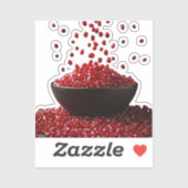 Pomegranate Illustration – Elegant Fruit Design Sticker (Vel)