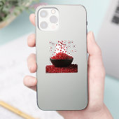 Pomegranate Illustration – Elegant Fruit Design Sticker (Telefoon)