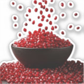 Pomegranate Illustration – Elegant Fruit Design Sticker (Voorkant)