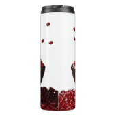 Pomegranate Illustration – Elegant Fruit Design Thermosbeker (Achterkant)