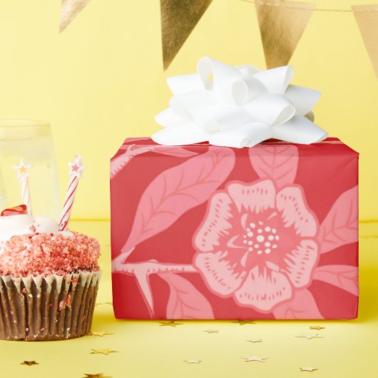 Pomegranate in Christmas Red Cadeaupapier (Verjaardagsfeest)