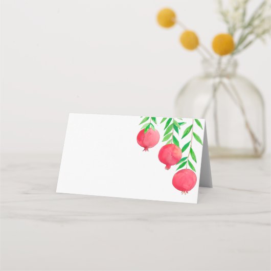 Pomegranate Joodse Place Cards, Table Kaart Plaatskaartje (Voorkant)