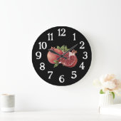 Pomegranate Kitchen Clock - Zwart Grote Klok (Huis)