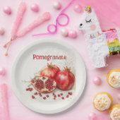 Pomegranate Paper Plate Papieren Bordje (Feest)