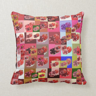 Pomegranate patchwork Cheater quilt pillow Kussen