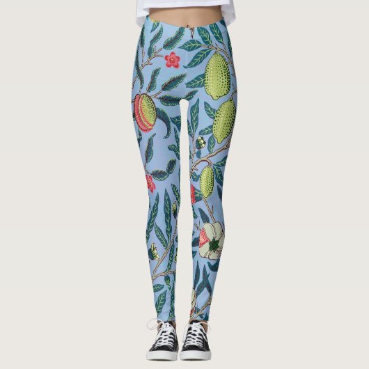 Pomegranate Pattern van William Morris Leggings (Voorkant)